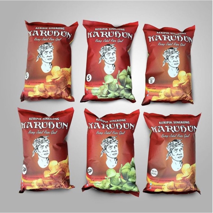 [TERMURAH!] Karuhun Keripik Singkong 130gr - Cemilan Snack nikmat terkenal jajanan jadul termurah