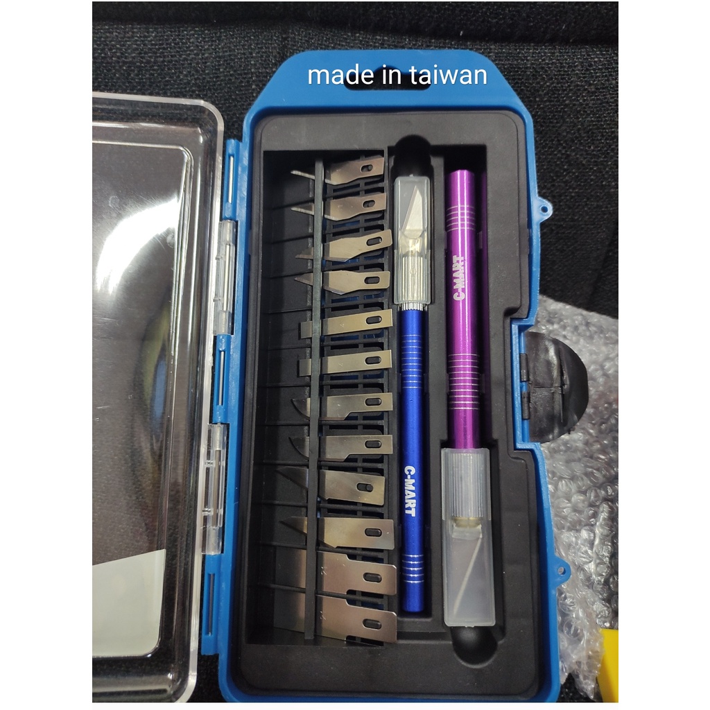 

pisau ukir c mart isi 14 item hobby knive sk5 lino cutter set kualitas terbaik