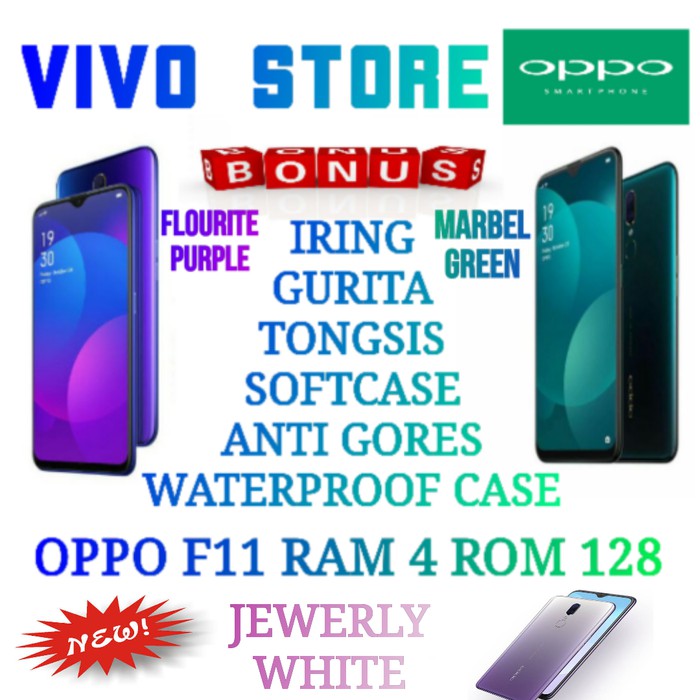 OPPO F11 RAM 4 128 GARANSI RESMI OPPO INDONESIA - Marbel Green