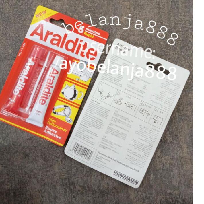 

Terbaik! ARALDITE merah 5 menit lem besi epoxy rapid minutes Adhesive 30ml 원