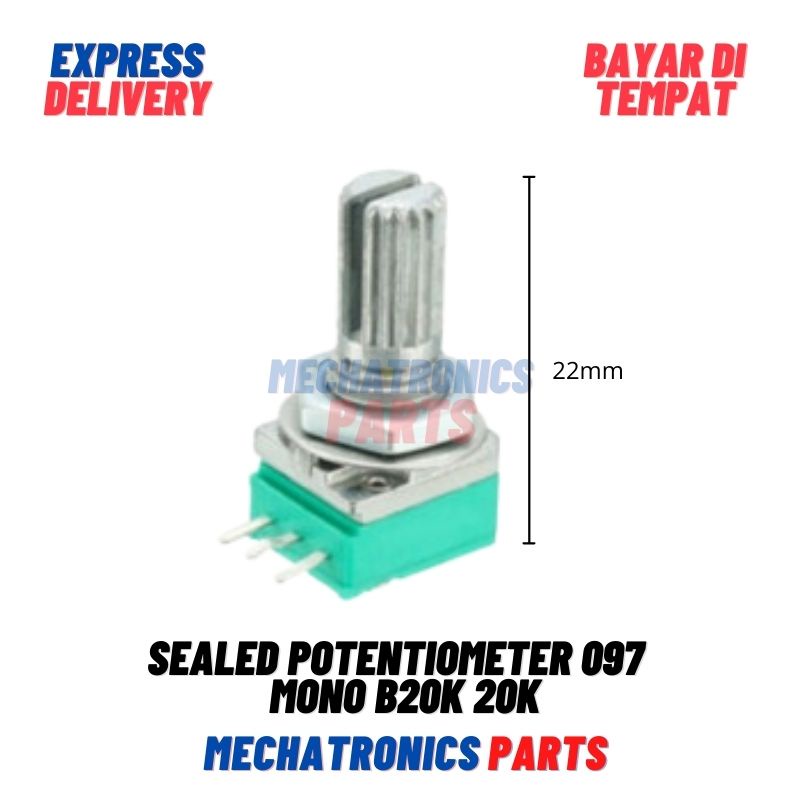 Sealed Potentiometer Potensiometer 097 Potensio Mono B20K 20K