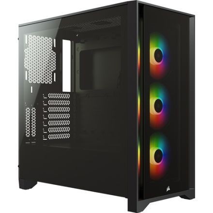 Casing Corsair iCUE 4000X RGB Tempered Glass (Black/White)