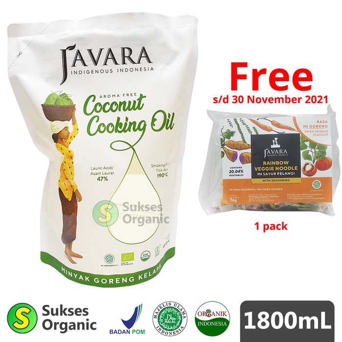 

Fe08774g Coconut Cooking Oil/Minyak Kelapa Non Aroma/Javara/Refil/1800Ml F3E1F111