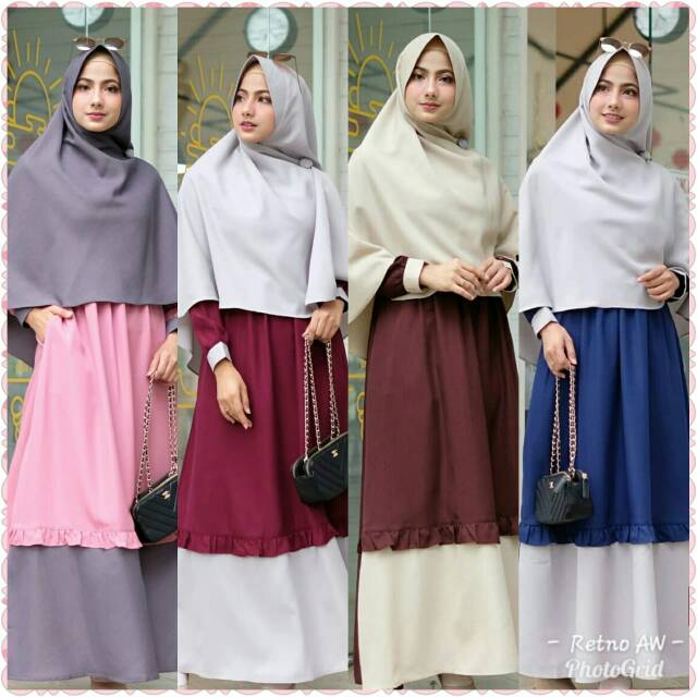 GHAIDA DRESS WOLLYCREPE BY NUMAIA(GAMIS AJA)