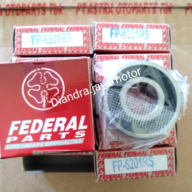 Bearing laher roda 6201 all honda merk federal by PT.astra otoparts