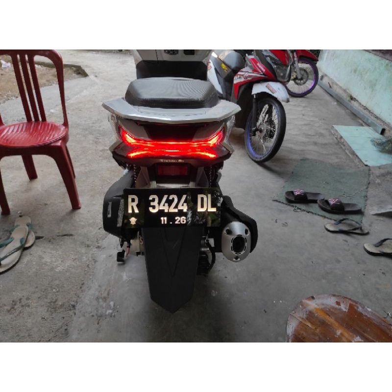 plat nomor led akrilik ( satu )