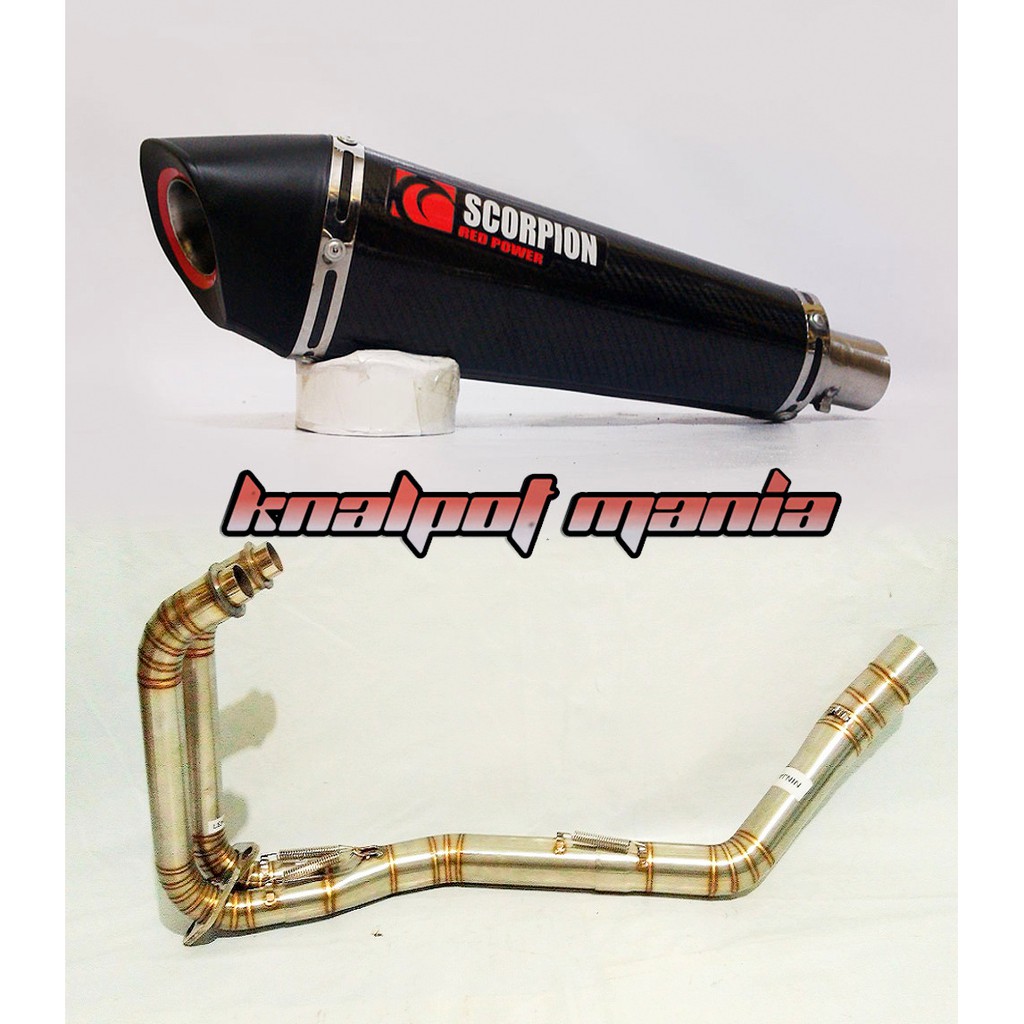 knalpot scorpion full system ninja 250,z250,r25,mt25,z250sl,cbr 250,ninja mono,rr mono