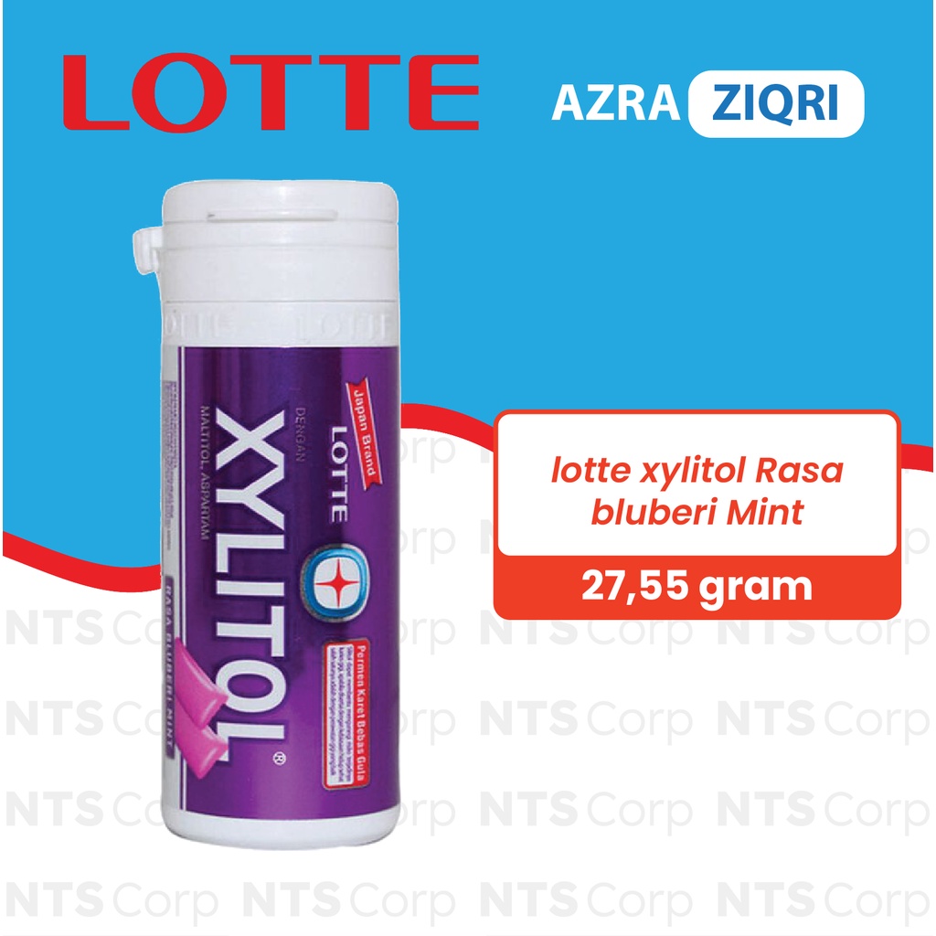 Lotte Xylitol Permen Karet | Xylitol Permen Karet Bebas Gula 27,5 gr | Xylitol Botol Kecil