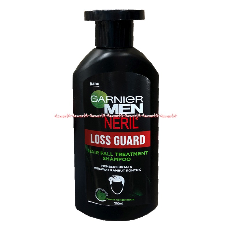 Garnier Men Neril 200ml Loss Guard Hair Fall Treatment Shampoo Membersihkan Merawat untuk Rambut Rontok