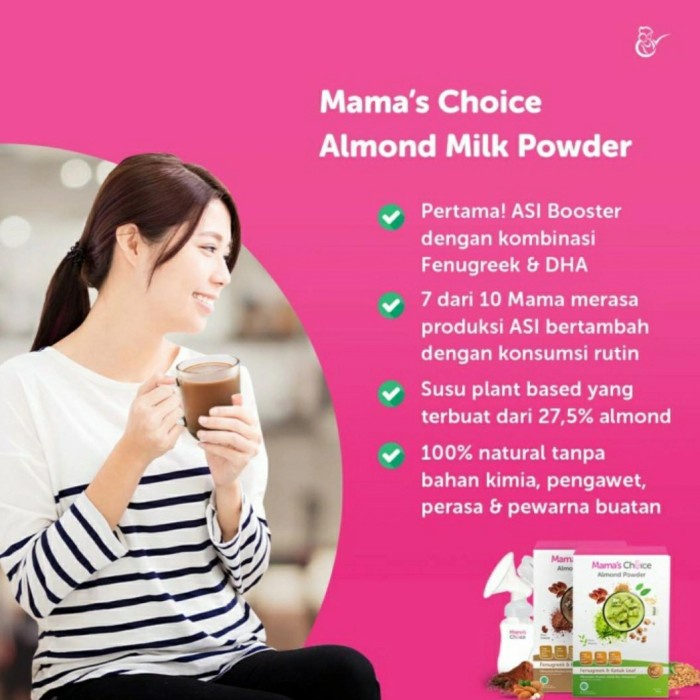 MAMA'S CHOICE Almond Milk ASI Booster Susu Almon Fenugrek Mamas Choice