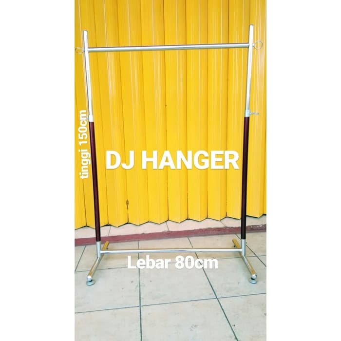 Gawang Hanger Gantungan Baju Model Pipa Bulat (80cm)