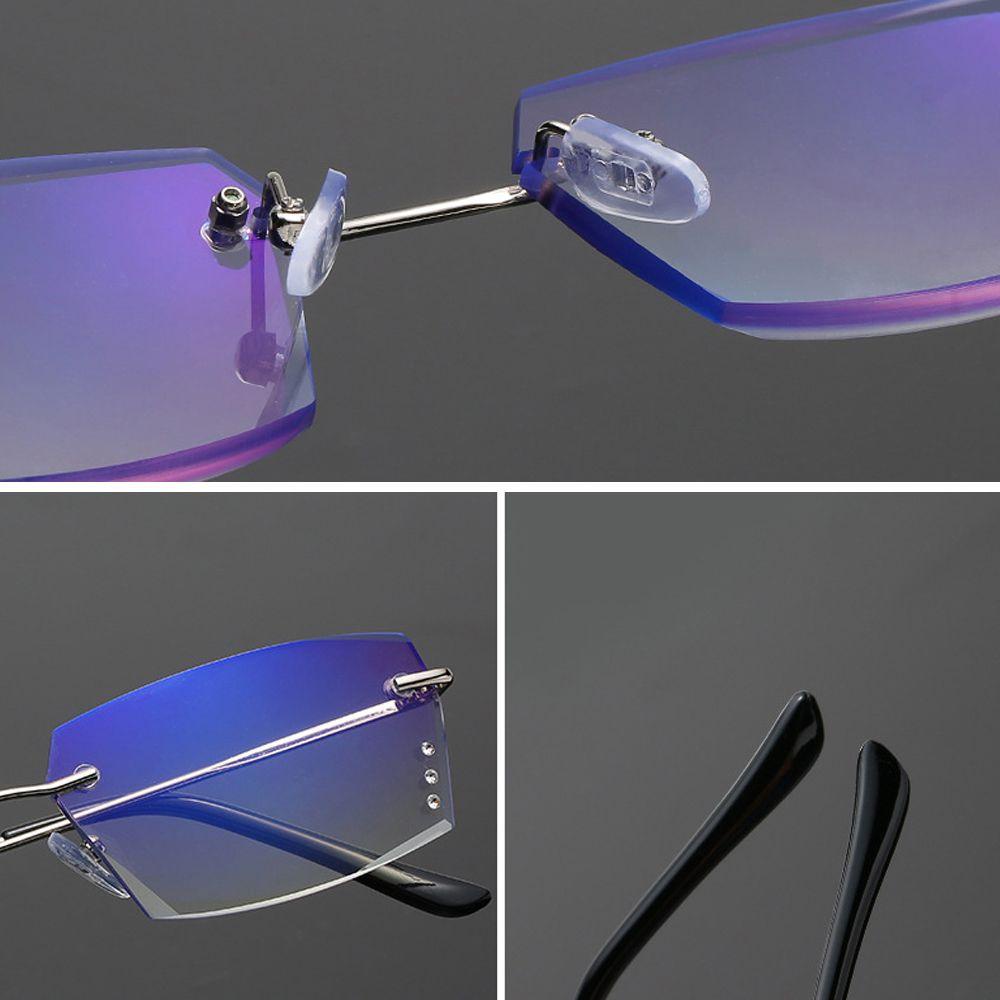 Lily Kacamata Baca Anti Blue Light Perlindungan Radiasi Anti-UV Transparan Metal Frame Eyeglasses