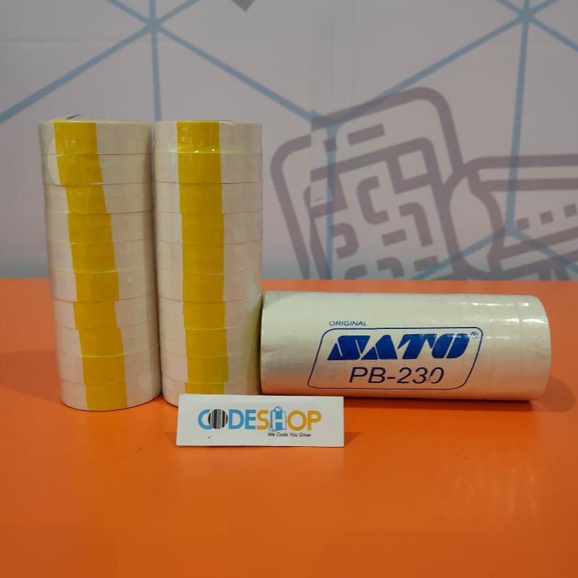 

[Tungguapalagi⭐] Label SATO KPL-16 X 23 Kuning Polos SATO PB 230 .,..,.,.,.