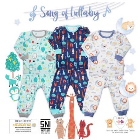 Libby Setelan Panjang | Setelan Anak Libby | Libby Setelan Panjang Kancing Pundak