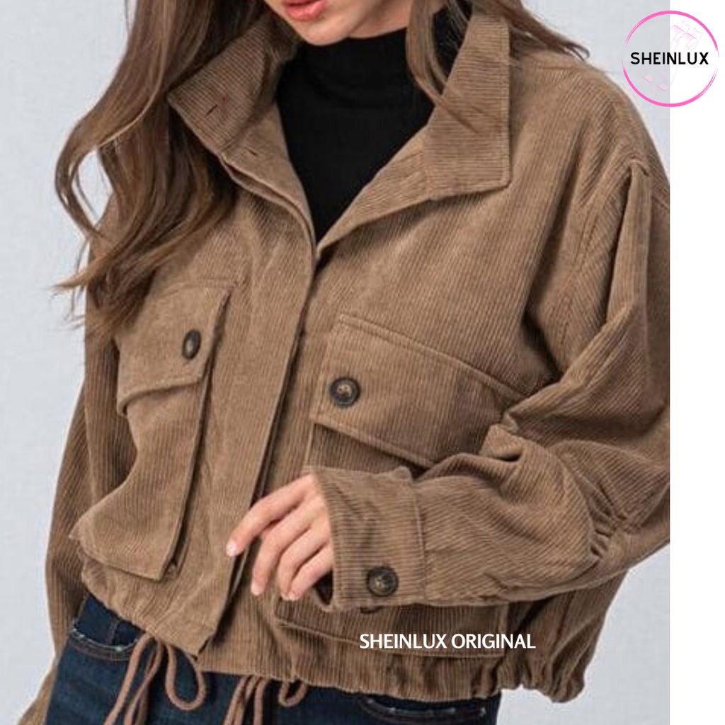 [[JAKET CROP]] JAKET CROP CORDUROY PREMIUM OVERJOYED / OVERSIZE