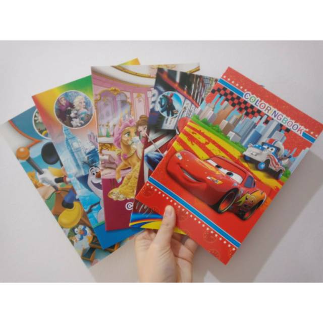 DUNIAKU.ID Buku Mewarnai Colouring Book Plus Sticker Sedang