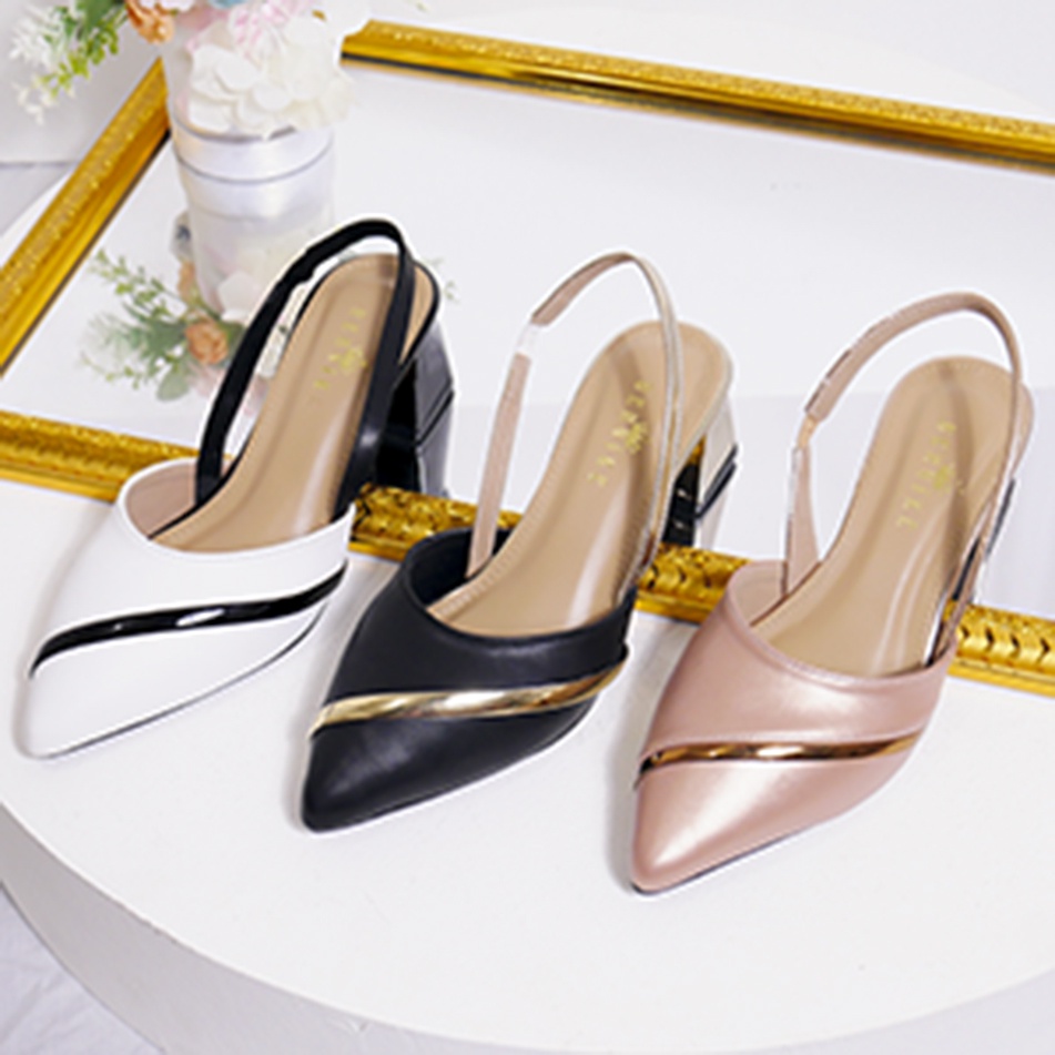 Bernike Shoes Falisha Mules Heels Wanita 5 cm