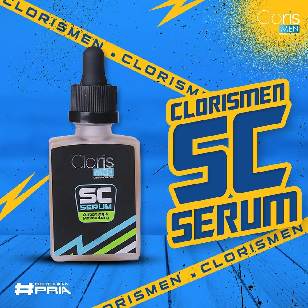 PAKET CLORISMEN CLORIS MEN Original Paket Perawatan Pria Lengkap Skincare Untuk Cowok Sabun Wajah-Clorismen Serum SC