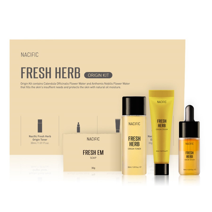 BPOM NACIFIC Fresh Herb Origin Kit (4 items) Starter Set Sample