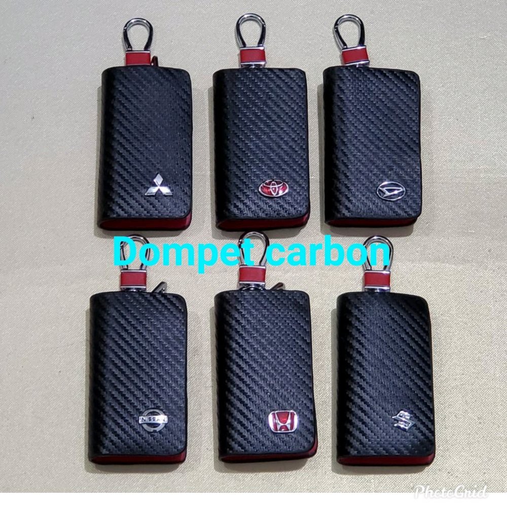 dompet stnk mobil MOTOR motif carbon logo mitsubishi xpander pajero OUTLANDER MIRAGE TRITON