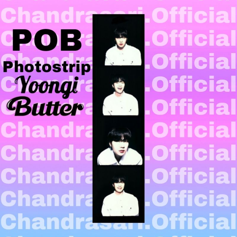 [SALE] BENEFIT WEVERSE / POB PHOTO STRIP YOONGI / SUGA BUTTER