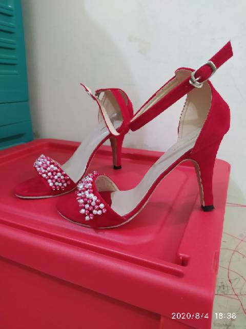 Bryan Custom Heels Wedding Prewedding Pesta Mutiara Mote (Bisa Custom)