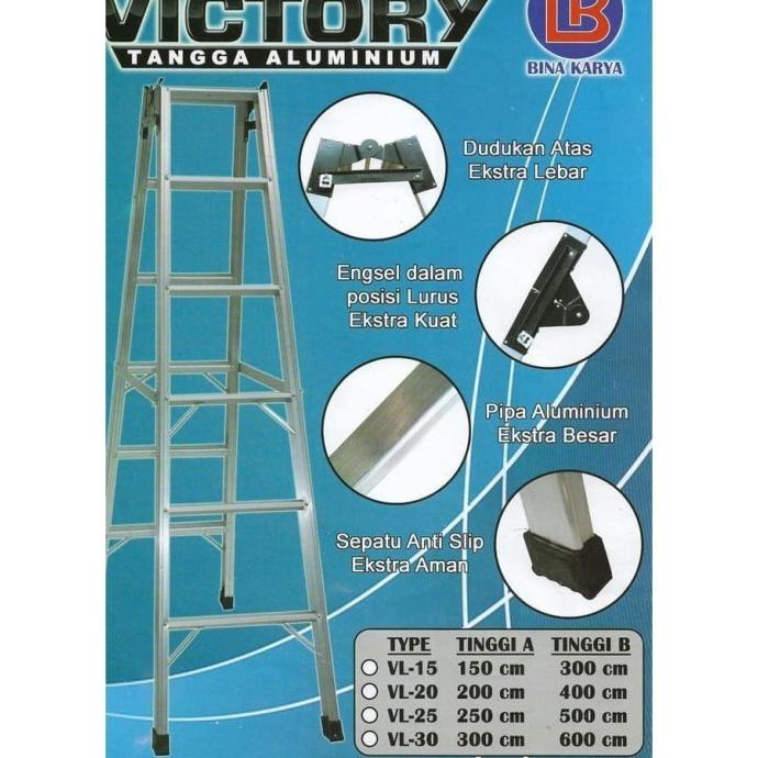 Buruan beli] TANGGA/ TANGGA LIPAT ALUMINIUM VICTORY 2.5M