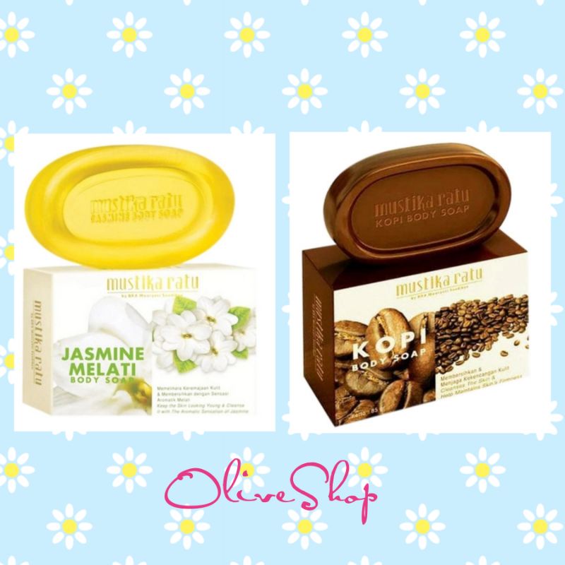 OliveShop ❤️ Mustika Ratu Body Soap Sabun Mandi Jasmine Melati Coffee Kopi