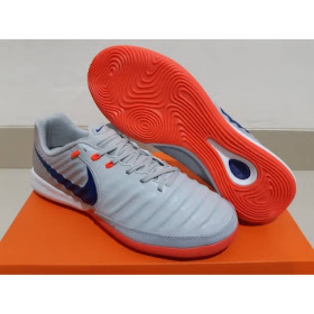 Sepatu Futsal Nike Tiempo X Finale ll - Grey Orange | Shopee Indonesia