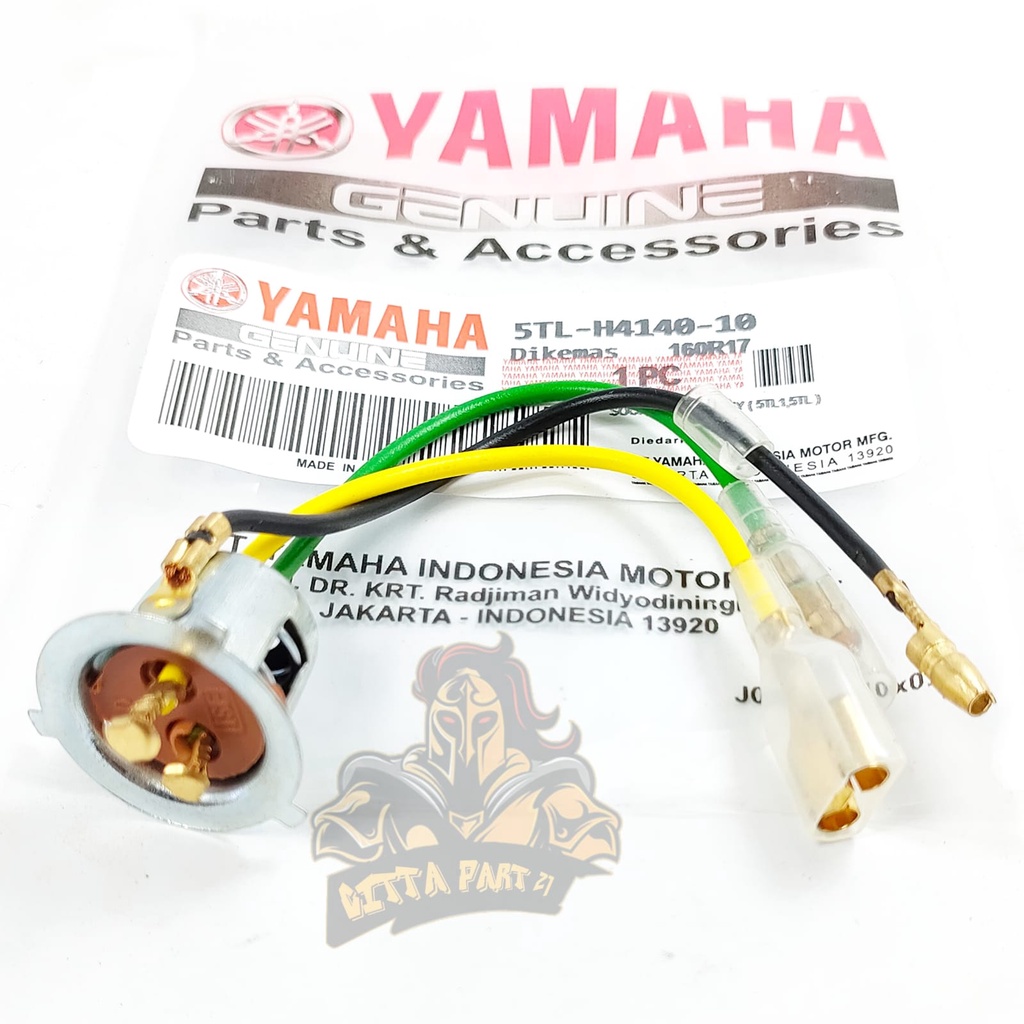 FITTING LAMPU DEPAN YAMAHA 5TL KUALITAS ASLI ORIGINAL YAMAHA PRESISI BAHAN KUNINGAN AWE T DAN DIJAMIN MANTAP MIO F1ZR VEGA JUPITER MX DAN LAIN LAIN