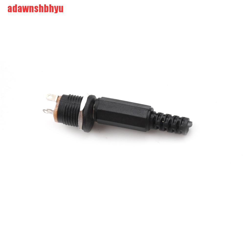 (Adawnshbhyu) 10pcs Adapter Konektor Soket Jack Female+Male Ukuran 5.5x