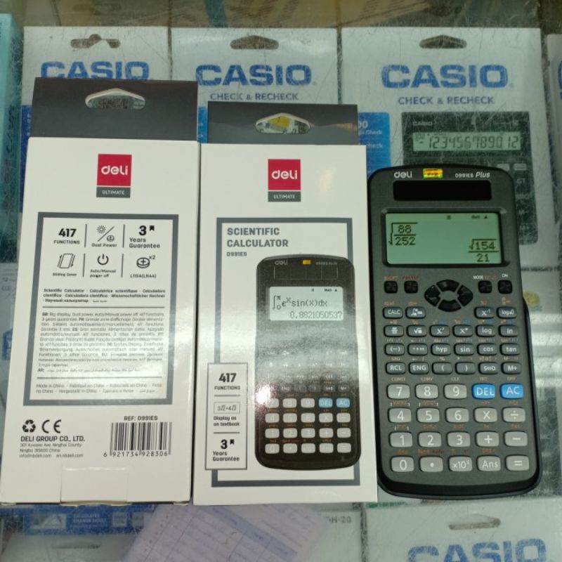 

Deli 991es persis casio 991es GARANSI RESMI