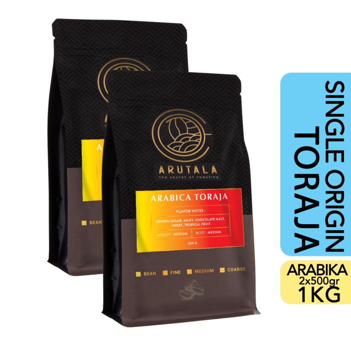 

r0eree Arutala Kopi Arabika Toraja Sapan 1Kg - Bean Ds20X11