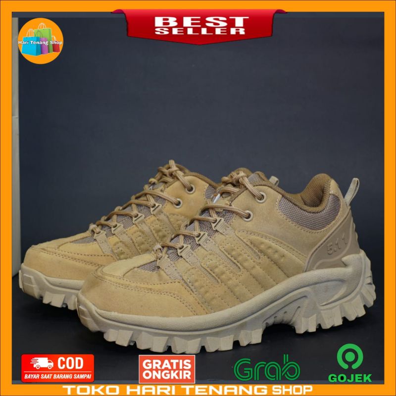 Sepatu tactical 511 pendek 4 inc  warna gurun atau khaki import/sepatu boots tactical army anti selip dan waterproof