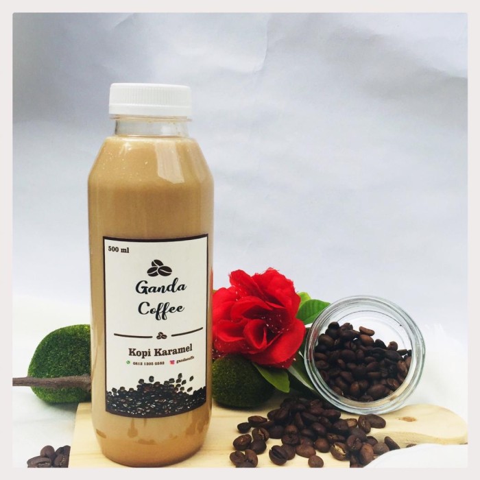 

kopi susu karamel macchiato 500 ml gandacoffee