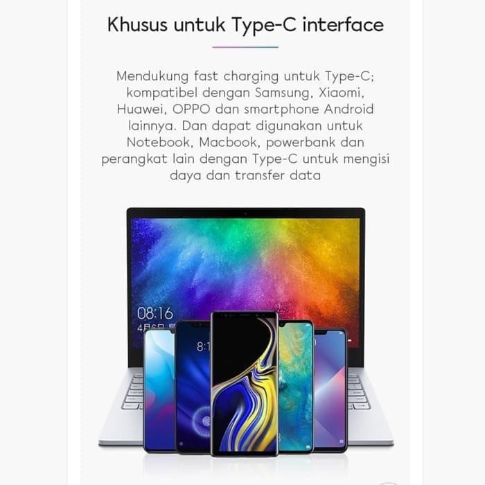 NA - Kabel Type C 3A Fast Charging Vivan - Kabel Data Type C TK-C