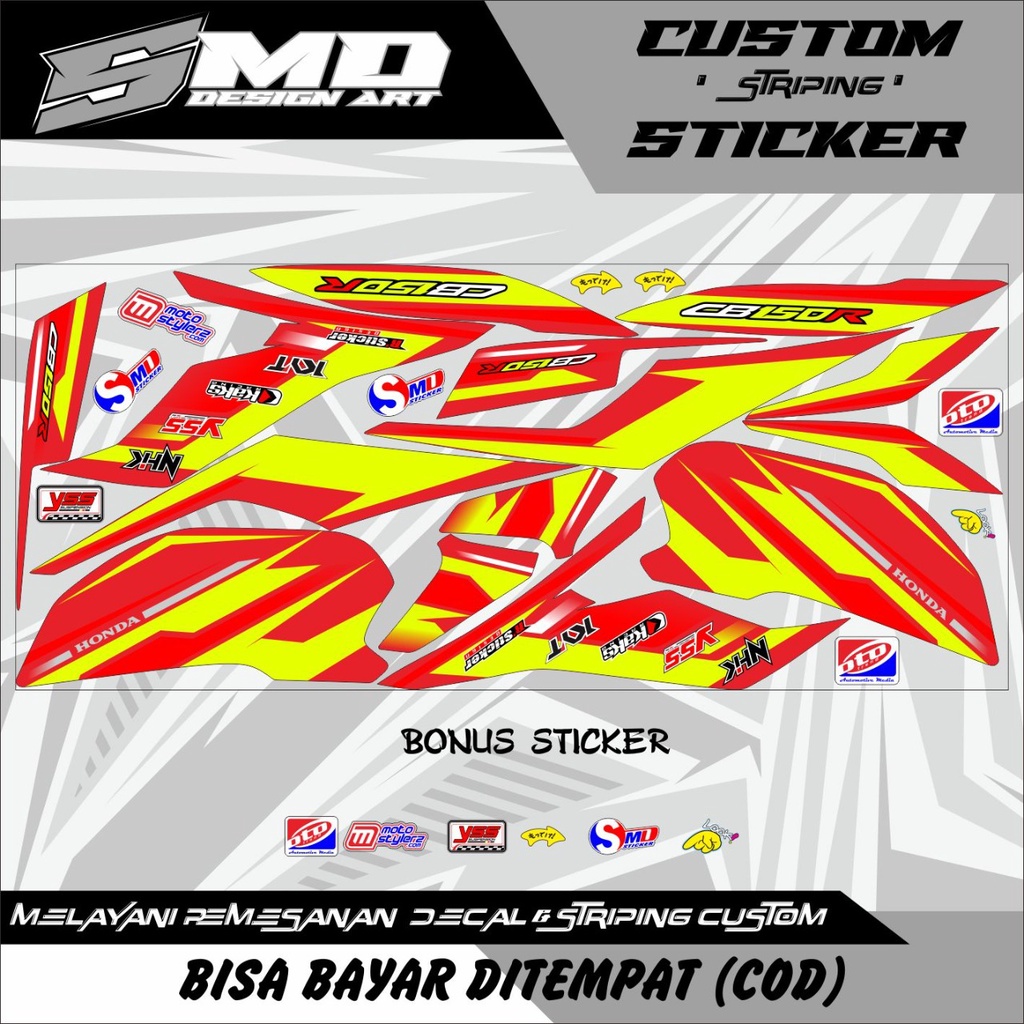 STIKER POLET MOTOR CB150R G3