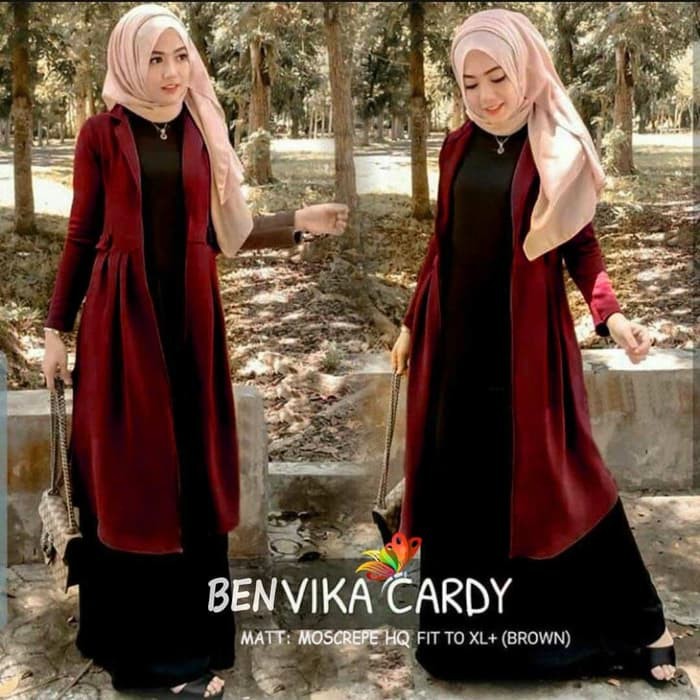 Premium Cardi Flossy Cardigan Wanita Rainbow Cantik Imut Bagus Mu IU707 Alg,Dm - Benvika  Maroon