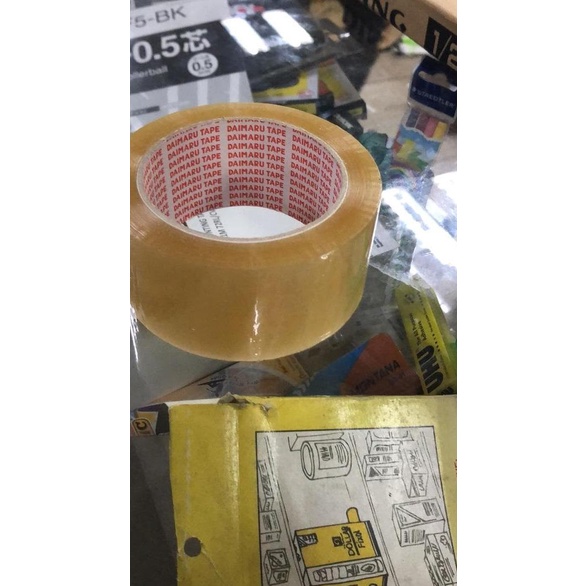 

❈ Plakban/Lakban bening/coklat daimaru 90 yard ➻