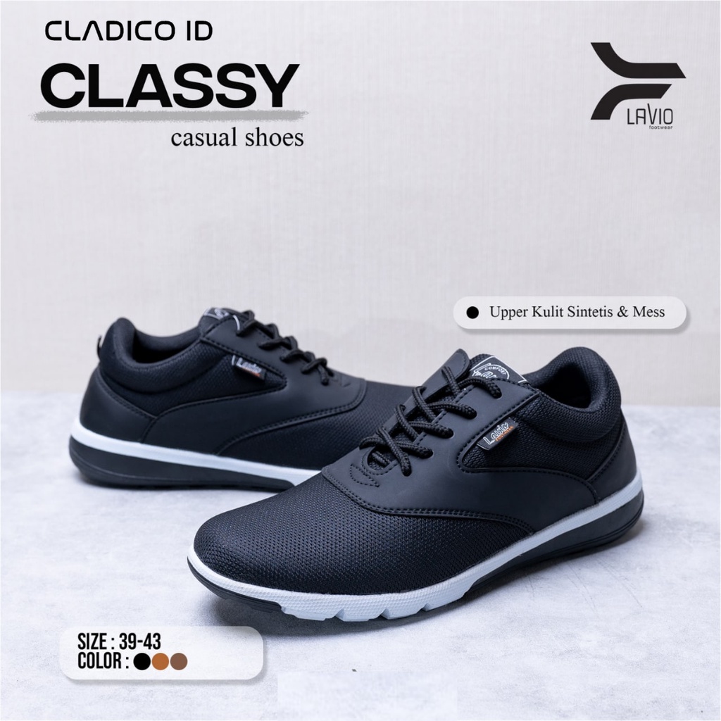 LAVIO Classy Sepatu Sneakers Kasual Pria Original High Quality Premium Sneaker Casual Outdoor Formal Terbaru Model Keren dan Trendi