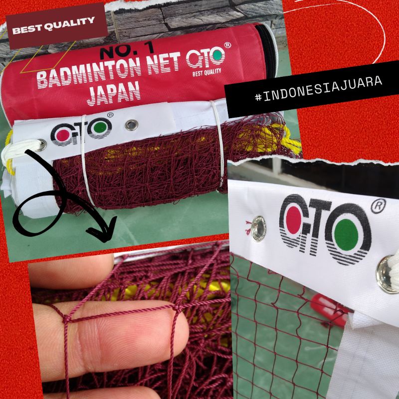 Jual NET BADMINTON GTO BADMINTON NET GTO NET BADMINTON MURAH (Best Quality) Shopee Indonesia