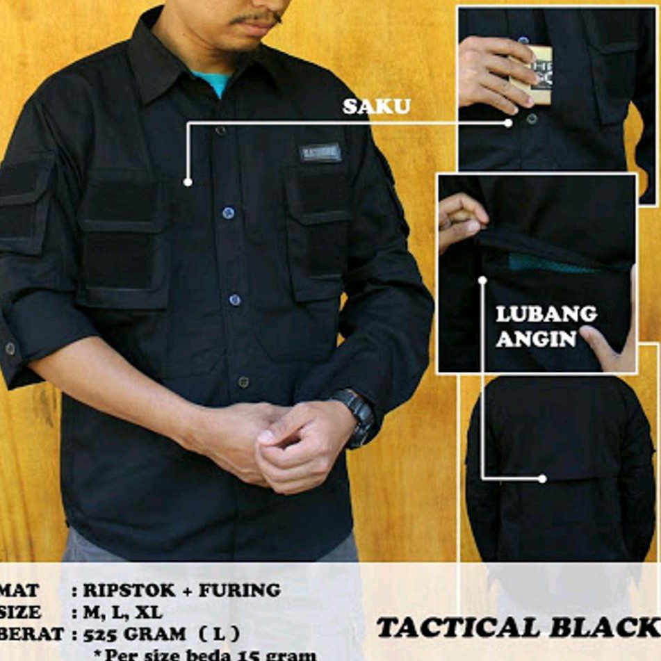 Kemeja Tactical pria PDL  Premium