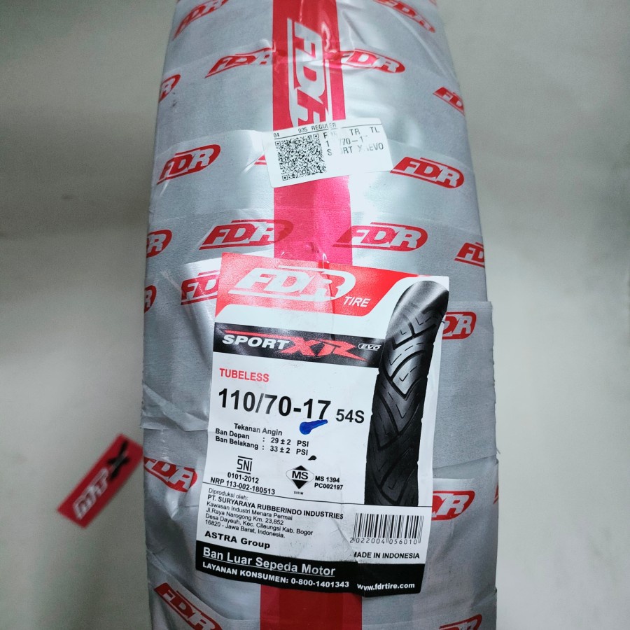 BAN FDR 110/70-17 SPORT XR