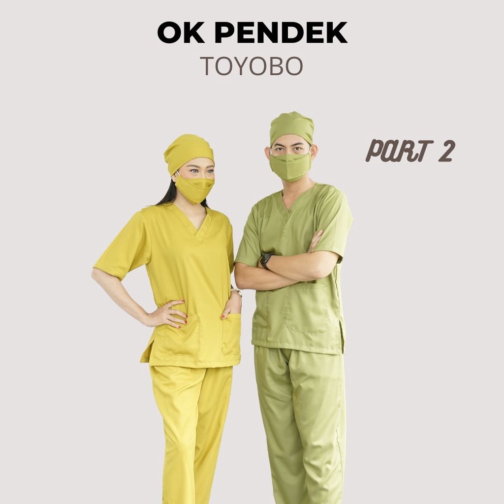 Baju OK OKA LENGAN PENDEK Dokter Petugas medis Perawat Jaga Toyobo Original Premium PART 2