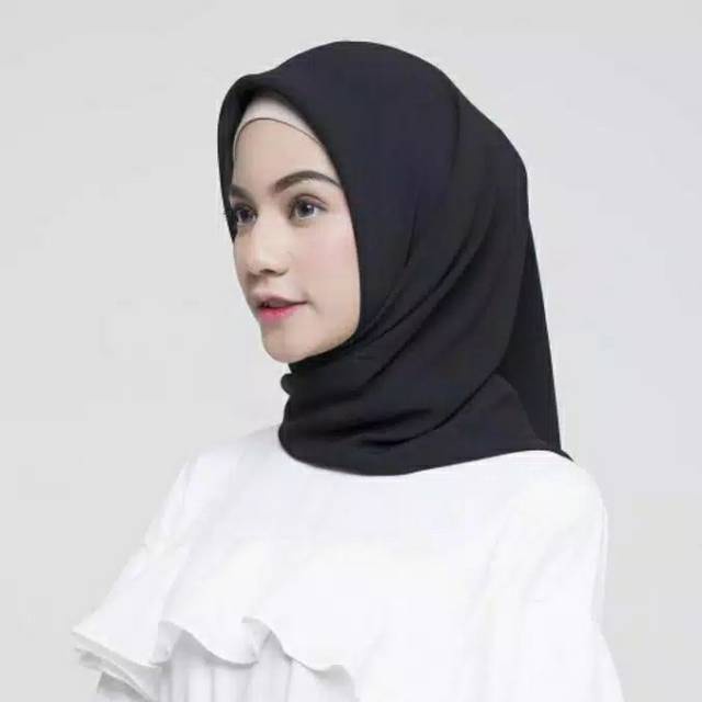 ( COD ) Kerudung Segiempat Polos BELLA SQUARE Hijab Pollycotton Jilbab Bela Grosir Murah, Hijab BELL