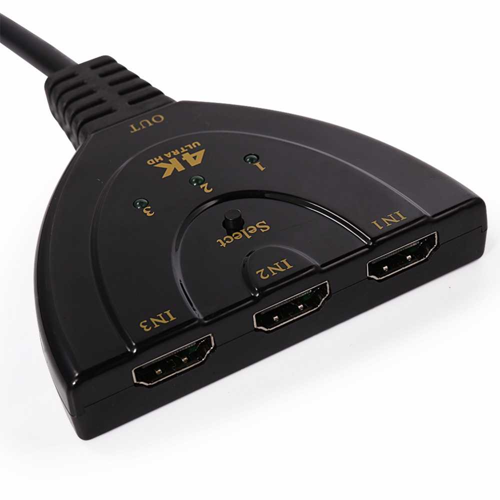 Kabel HDMI Switch 3 Port 4Kx2K 3D