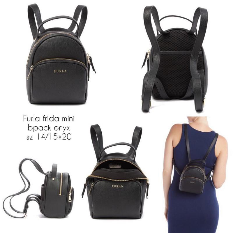 tas furla original frida mini backpack black