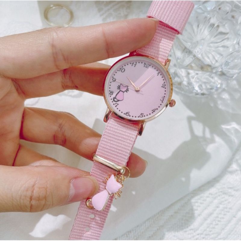 JAM TANGAN ANAK / JAM TANGAN WANITA / JAM TANGAN MURAH / JAM TANGAN PINK / JAM KANVAS