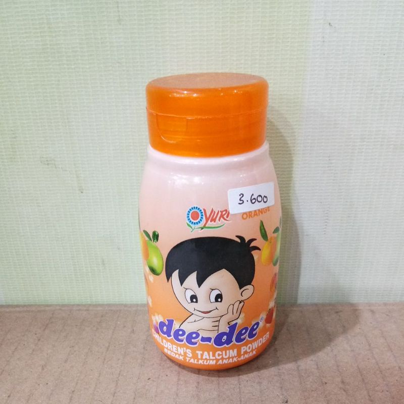 YURI DEE-DEE CHILDERN'S TALCUM POWDER APPLE, STRAWBERRY, ORANGE 45GR