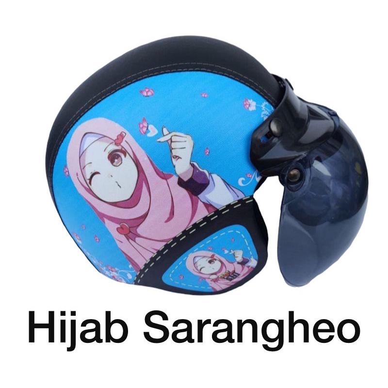 Helm bogo pres dewasa MOTIF HIJAB SARANGHEO